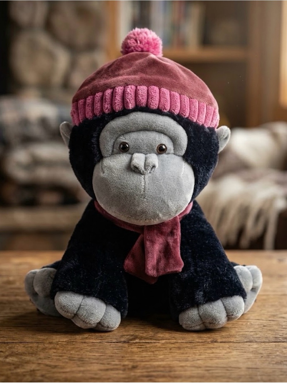 Animal Adventure Unisex Kids Gorilla Plush Stuffed Animal Plushie NWOT